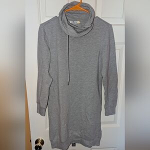 Serra Women's Sweatshirt Dress - Gray